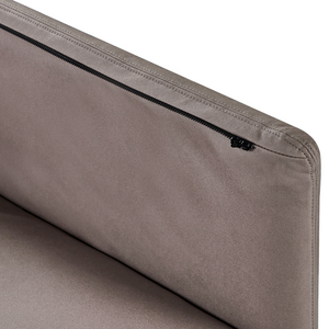 Divano a 3 posti in pelle vegana marrone in poliestere industriale moderno