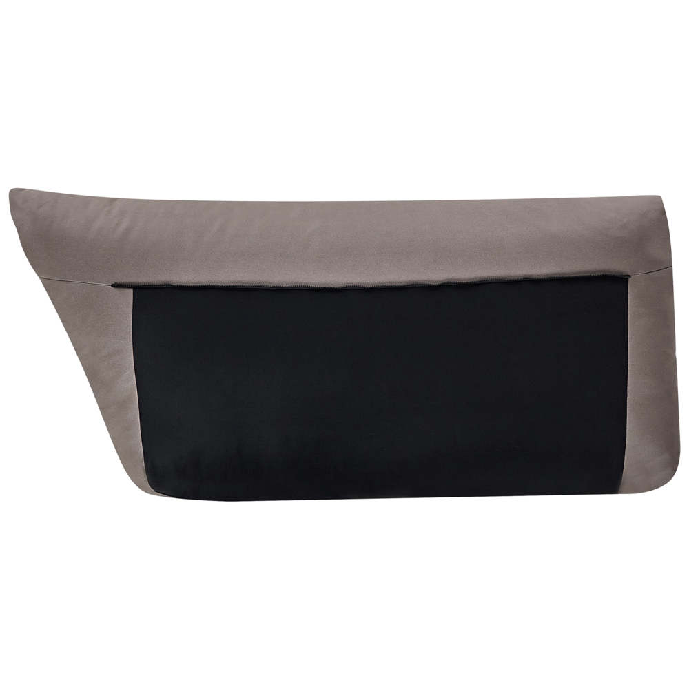 Divano a 3 posti in pelle vegana marrone in poliestere industriale moderno