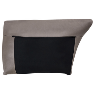 Divano a 3 posti in pelle vegana marrone in poliestere industriale moderno