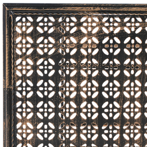 Tavolo da bar da giardino pieghevole con piano in metallo nero effetto anticato stile retrò