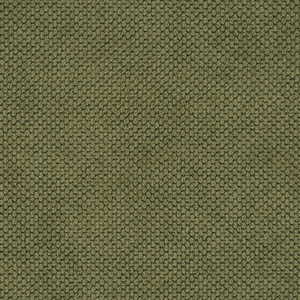 Ottomana imbottita in tessuto verde Gambe nere Stile moderno