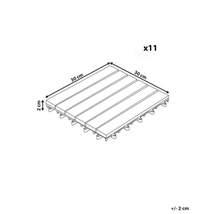 Pavimentazione per esterni grigio piastrelle in composito WPC a incastro resistenti