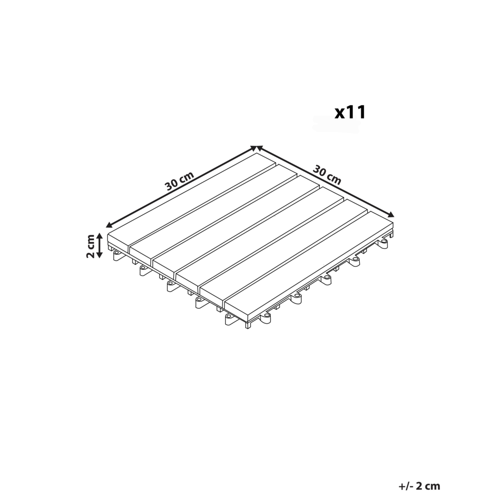 Pavimentazione per esterni grigio piastrelle in composito WPC a incastro resistenti