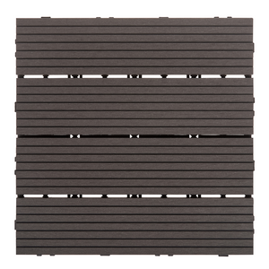 Pavimentazione per esterni grigio grafite piastrelle in composito WPC a incastro resistenti