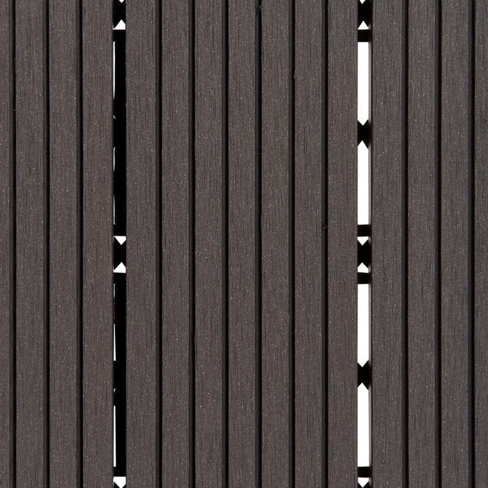 Pavimentazione per esterni grigio grafite piastrelle in composito WPC a incastro resistenti