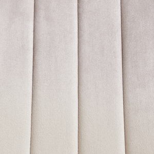 Set di 4 sedie da pranzo in velluto beige Gambe in ferro stile moderno