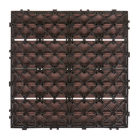 Pavimentazione per esterni marrone piastrelle in composito WPC a incastro resistente