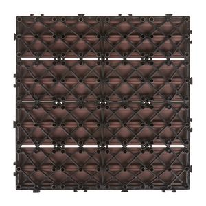 Pavimentazione per esterni marrone piastrelle in composito WPC a incastro resistente