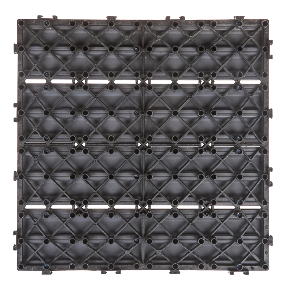 Pavimentazione per esterni grigio piastrelle in composito WPC a incastro resistente