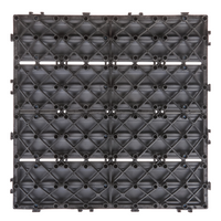 Pavimentazione per esterni grigio piastrelle in composito WPC a incastro resistente