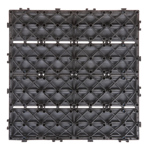 Pavimentazione per esterni grigio piastrelle in composito WPC a incastro resistente