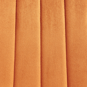 Set di 4 sedie da pranzo in velluto arancione Gambe in ferro stile moderno