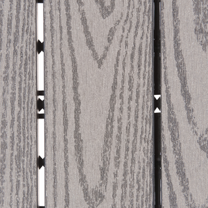 Pavimentazione per esterni grigio piastrelle in composito WPC a incastro resistente