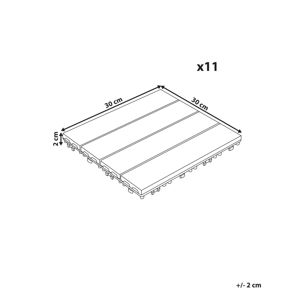 Pavimentazione per esterni grigio piastrelle in composito WPC a incastro resistente