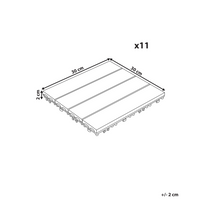 Pavimentazione per esterni grigio piastrelle in composito WPC a incastro resistente