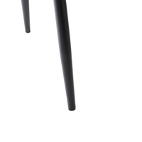 Set di 4 sedie da pranzo in velluto per la sala da pranzo gambe in ferro verde oliva stile elegante