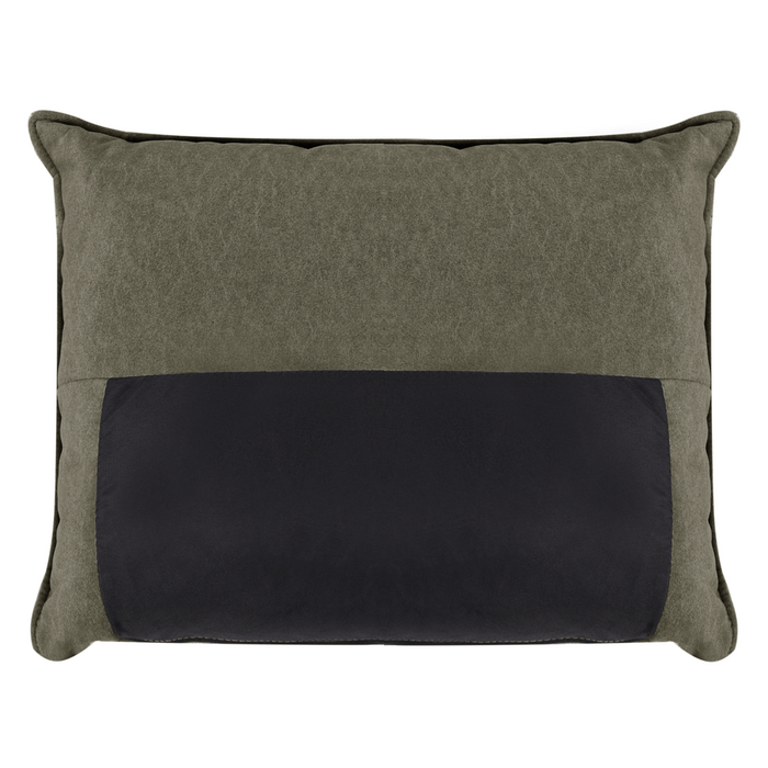 Divano componibile angolare in tessuto verde scuro lato destro Cuscino schienale stile moderno