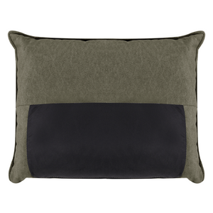 Divano componibile angolare in tessuto verde scuro lato sinistro Cuscino schienale stile moderno