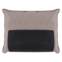 Divano componibile angolare in tessuto tortora lato sinistro Cuscino schienale stile moderno