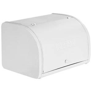 Cestino per pane bianca in metallo 39 x 24 x 21 cm decorativa ed elegante con coperchio