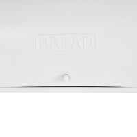 Cestino per pane bianca in metallo 39 x 24 x 21 cm decorativa ed elegante con coperchio