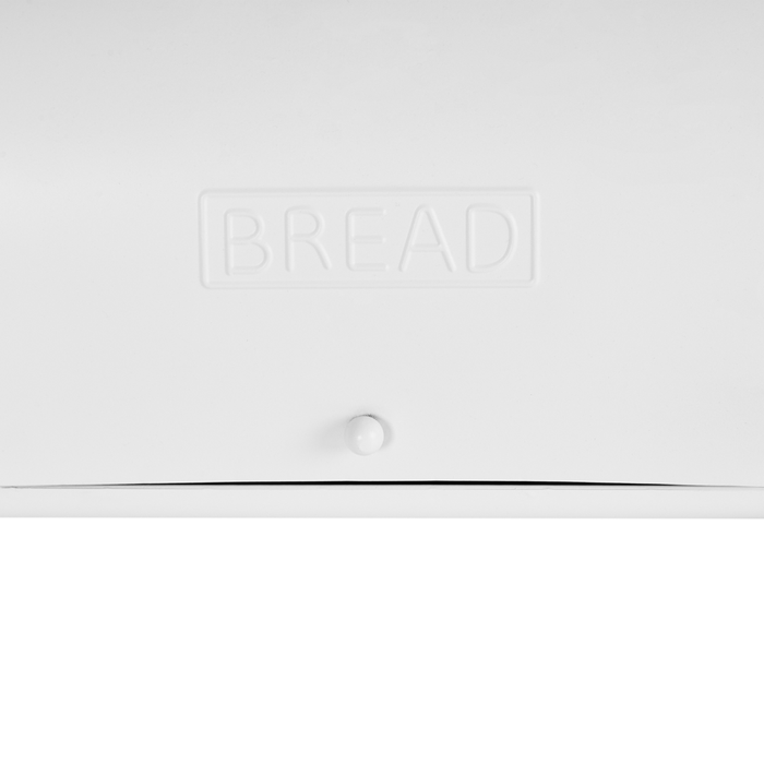 Cestino per pane bianca in metallo 39 x 24 x 21 cm decorativa ed elegante con coperchio