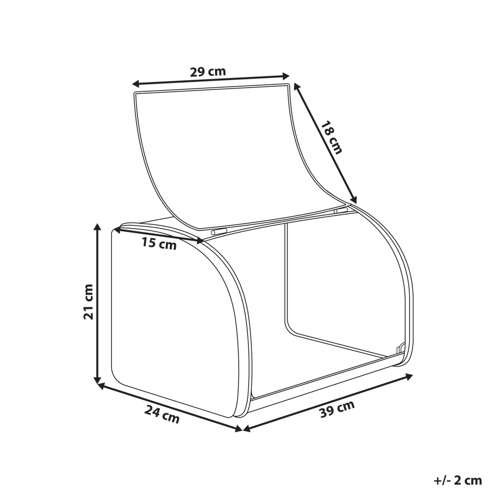 Cestino per pane bianca in metallo 39 x 24 x 21 cm decorativa ed elegante con coperchio