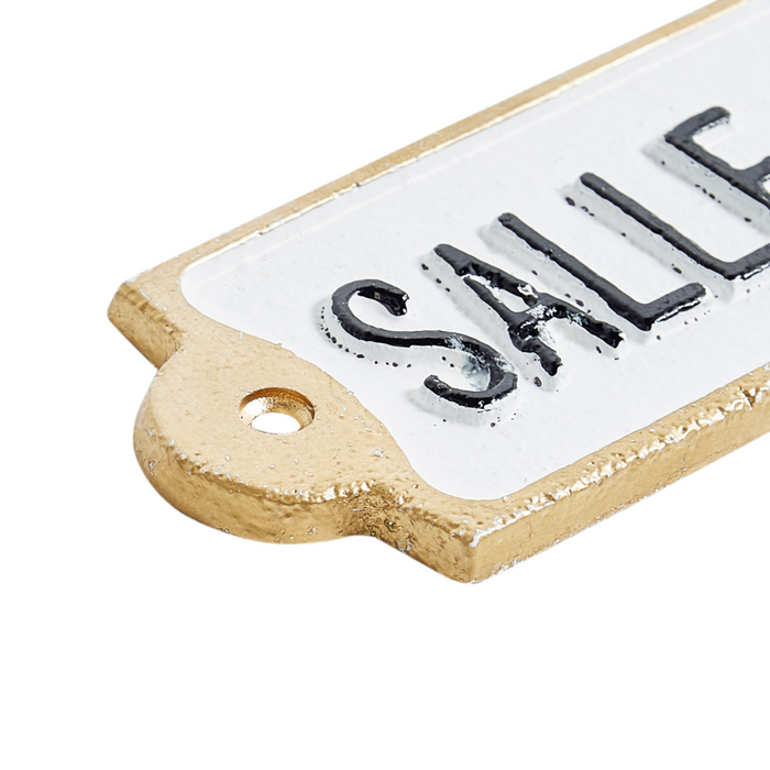 Set di 2 decorazioni da parete in ferro bianco appese a parete, pezzo metallico in stile glamour