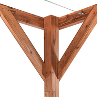 Pergola Beige Tessuto Costruzione in legno di abete 320 x 380 cm Tessuto Ombra pieghevole Struttura in legno Padiglione da giardino