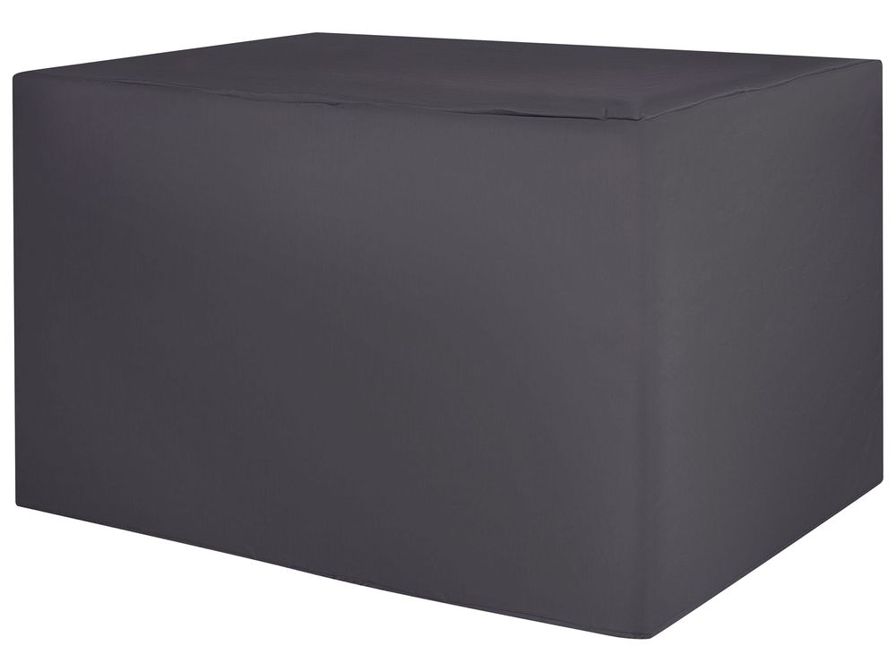 Copertura per mobili da giardino Tessuto rivestito in PVC nero 185 x 105 x 75 cm
