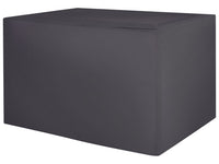 Copertura per mobili da giardino Tessuto rivestito in PVC nero 185 x 105 x 75 cm