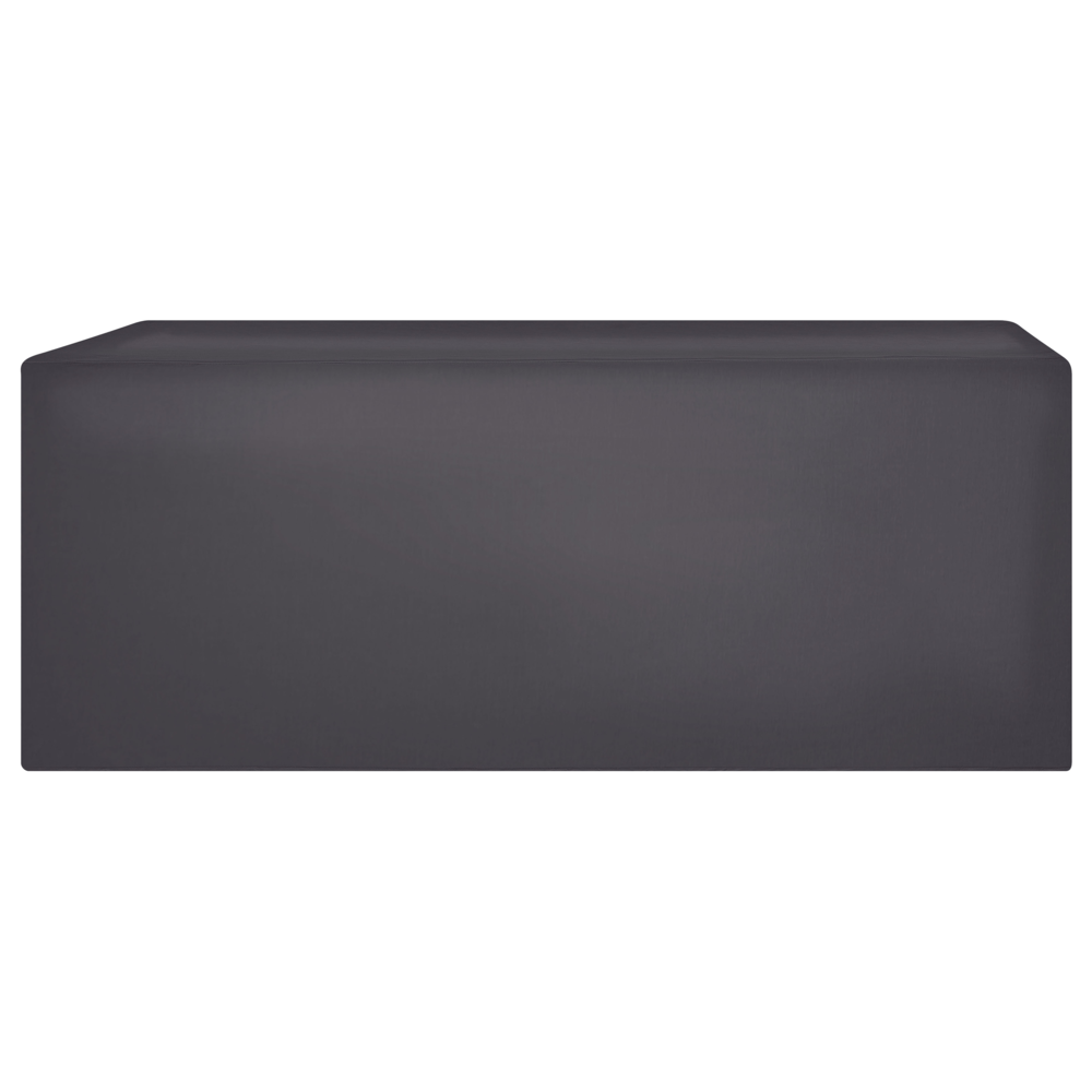 Copertura per mobili da giardino Tessuto rivestito in PVC nero 185 x 105 x 75 cm