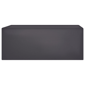 Copertura per mobili da giardino Tessuto rivestito in PVC nero 185 x 105 x 75 cm