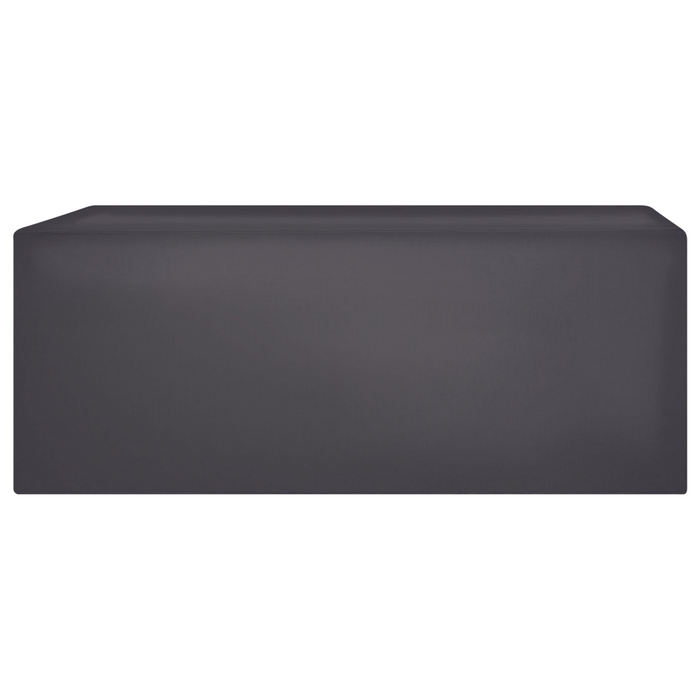 Copertura per mobili da giardino Tessuto rivestito in PVC nero 185 x 105 x 75 cm