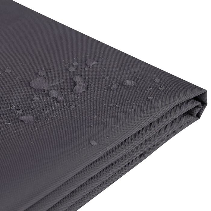 Copertura per mobili da giardino Tessuto rivestito in PVC nero 185 x 105 x 75 cm