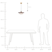 Lampada a sospensione oro marrone ferro retrò industriale soffitto appeso Luce soggiorno sala da pranzo