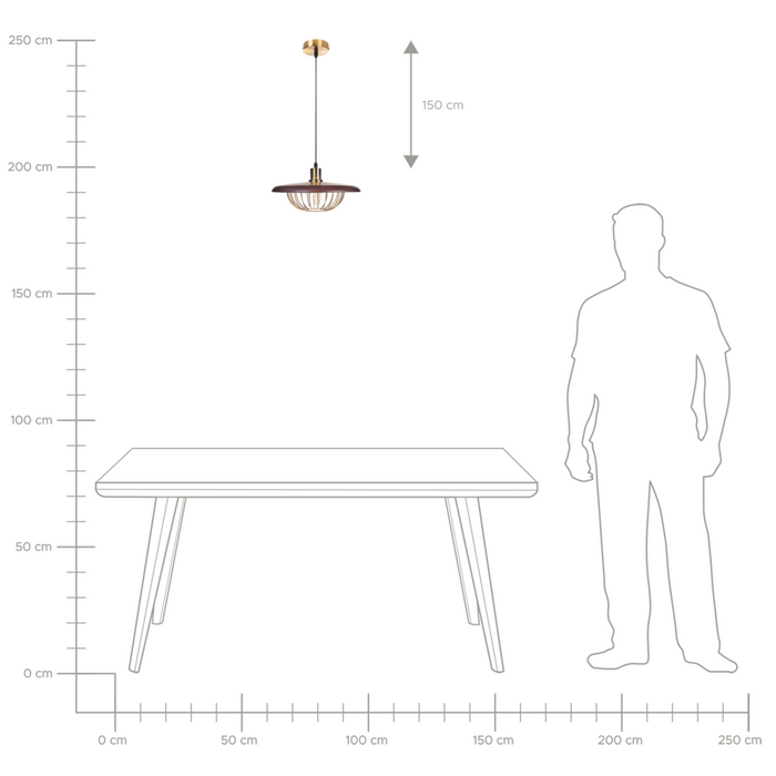 Lampada a sospensione oro marrone ferro retrò industriale soffitto appeso Luce soggiorno sala da pranzo