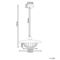 Lampada a sospensione oro marrone ferro retrò industriale soffitto appeso Luce soggiorno sala da pranzo