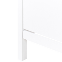 Scarpiera in MDF bianco a 2 scomparti per 10 paia di scarpe design moderno