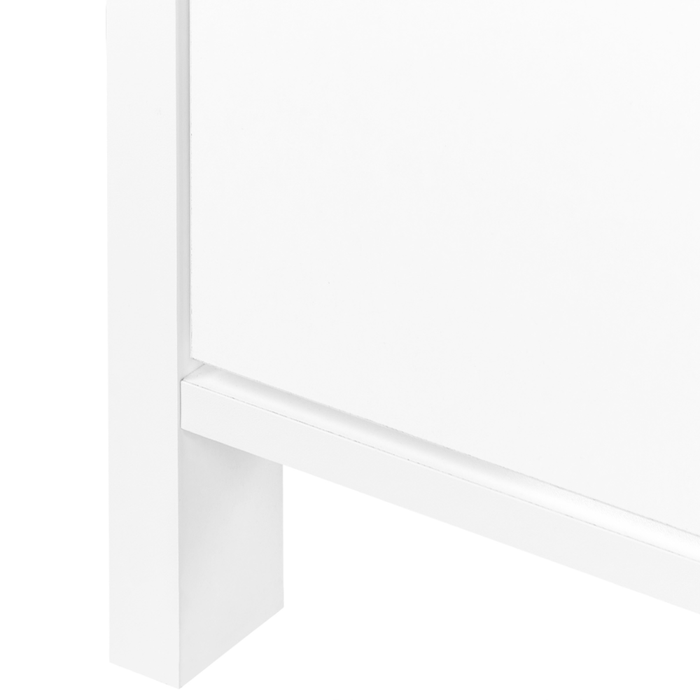 Scarpiera in MDF bianco 4 scomparti MDF Stile design moderno