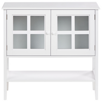 Credenza Bianca 2 Ante Armadio Portaoggetti Mediterraneo Minimalista