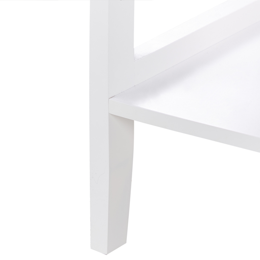 Credenza Bianca 2 Ante Armadio Portaoggetti Mediterraneo Minimalista