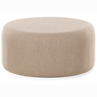 Set di divani da giardino imbottiti moderni a 4 posti con pouf beige moderno resistente raggi UV