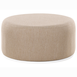 Set di divani da giardino imbottiti moderni a 4 posti con pouf beige moderno resistente raggi UV