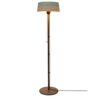 Riscaldatore elettrico per patio in acciaio grigio da 1500 W, indipendente, accessori da giardino