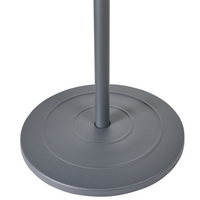 Riscaldatore elettrico per patio in acciaio grigio da 1500 W, indipendente, accessori da giardino