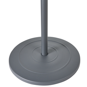 Riscaldatore elettrico per patio in acciaio grigio da 1500 W, indipendente, accessori da giardino