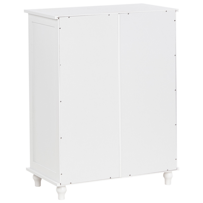 Credenza Bianca 2 Ante Con Cassetto Armadio Portaoggetti MDF Soggiorno