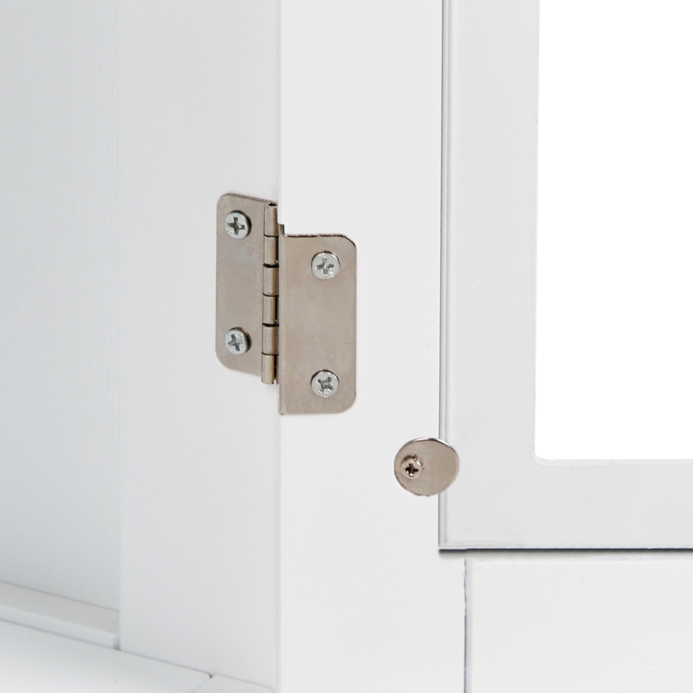 Credenza Bianca 2 Ante Con Cassetto Armadio Portaoggetti MDF Soggiorno