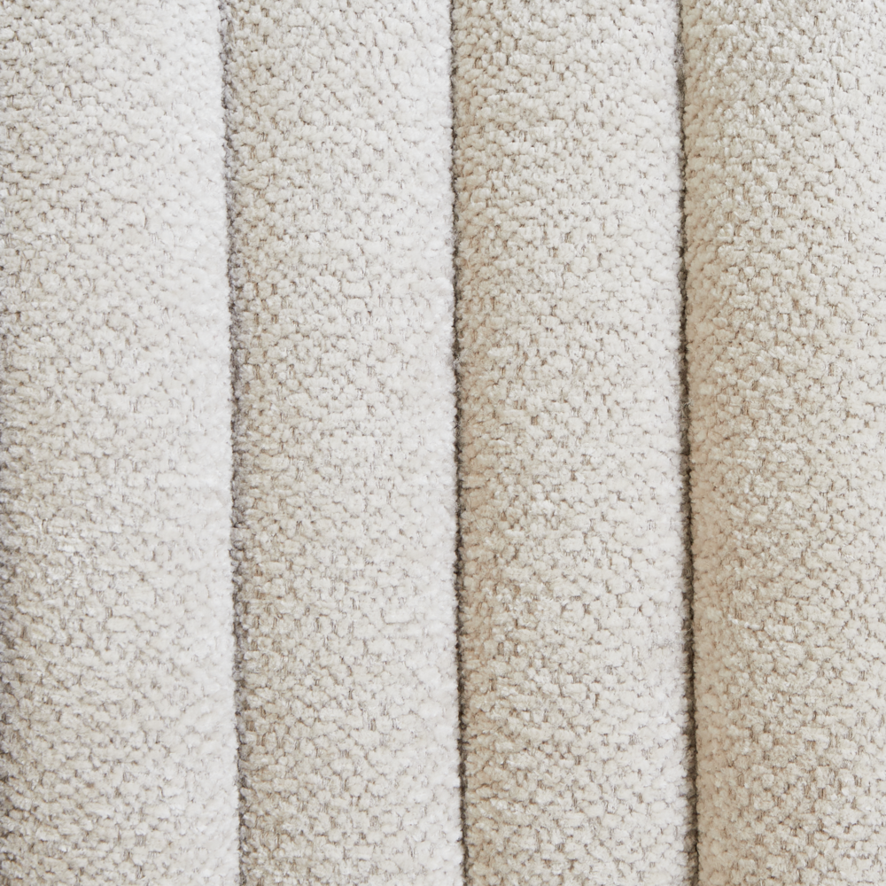 Set di 2 sedie da pranzo imbottite Beige Chiaro senza braccioli Base in metallo Design moderno